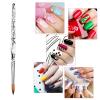 imageAccmor 3D Nail Art Brush for Acrylic Powder Acrylic Nail Art Design Brush Nail Art Tool Size  12