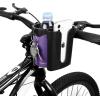 imageAccmor 3in1 Bike Cup Holder with Cell Phone Keys Holder Bike Water Bottle Holders Universal Bar Drink Cup Can Holder for Bicycles Motorcycles Scooters Black GreyBlack Purple