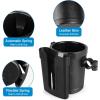 imageAccmor 3in1 Bike Cup Holder with Cell Phone Keys Holder Bike Water Bottle Holders Universal Bar Drink Cup Can Holder for Bicycles Motorcycles Scooters Black GreyBlack