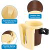 imageAccmor 3in1 Bike Cup Holder with Cell Phone Keys Holder Bike Water Bottle Holders Universal Bar Drink Cup Can Holder for Bicycles Motorcycles Scooters Black GreyGream Yellow Brown