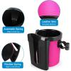 imageAccmor 3in1 Bike Cup Holder with Cell Phone Keys Holder Bike Water Bottle Holders Universal Bar Drink Cup Can Holder for Bicycles Motorcycles Scooters Black GreyBlack Pink