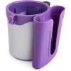 imageAccmor 3in1 Bike Cup Holder with Cell Phone Keys Holder Bike Water Bottle Holders Universal Bar Drink Cup Can Holder for Bicycles Motorcycles Scooters Black GreyGrey Purple