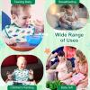 imageAccmor 4 Pack Baby Bibs Waterproof Sleeved Bibs for Eating Feeding Toddler Baby Girls Boys Smock BibsDinosaurOwlLionFeather