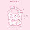 imageAccmor 4 Pack Baby Bibs Waterproof Sleeved Bibs for Eating Feeding Toddler Baby Girls Boys Smock BibsUnicornDotsCactus Leaves