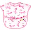 imageAccmor 4 Pack Baby Bibs Waterproof Sleeved Bibs for Eating Feeding Toddler Baby Girls Boys Smock BibsUnicornDotsCactus Leaves