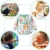 imageAccmor 4 Pack Long Sleeve Baby Bibs Waterproof Sleeved Bibs for Eating Feeding Toddler Baby Girls Boys Smock BibsReversible PocketanimalsOceanStrawberryRabbit