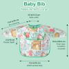 imageAccmor 4 Pack Long Sleeve Baby Bibs Waterproof Sleeved Bibs for Eating Feeding Toddler Baby Girls Boys Smock BibsReversible PocketanimalsOceanStrawberryRabbit