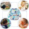 imageAccmor 4 Pack Long Sleeve Baby Bibs Waterproof Sleeved Bibs for Eating Feeding Toddler Baby Girls Boys Smock BibsReversible PocketdinosaursAnimalsOceanRabbit 