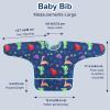 imageAccmor 4 Pack Long Sleeve Bibs Baby Smock Waterproof Sleeved Bib Smock for Baby Toddler 636 MonthsBlue DinosaurBrown DinosaurMonster