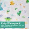 imageAccmor 4 Pack Long Sleeve Bibs Baby Smock Waterproof Sleeved Bib Smock for Baby Toddler 636 MonthsBlue DinosaurConstructionYellow AnimalGreen Owl