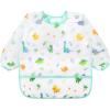 imageAccmor 4 Pack Long Sleeve Bibs Baby Smock Waterproof Sleeved Bib Smock for Baby Toddler 636 MonthsBlue DinosaurConstructionYellow AnimalGreen Owl