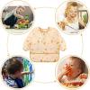 imageAccmor 4 Pack Long Sleeve Bibs Baby Smock Waterproof Sleeved Bib Smock for Baby Toddler 636 MonthsPink RabbitBrown BearPolka DotRainbow