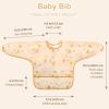 imageAccmor 4 Pack Long Sleeve Bibs Baby Smock Waterproof Sleeved Bib Smock for Baby Toddler 636 MonthsPink RabbitBrown BearPolka DotRainbow
