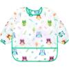 imageAccmor 4 Pack Long Sleeve Bibs Baby Smock Waterproof Sleeved Bib Smock for Baby Toddler 636 MonthsPink UnicornPurple DinosaurAnimalGreen Owl