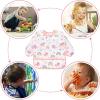 imageAccmor 4 Pack Long Sleeve Bibs Baby Smock Waterproof Sleeved Bib Smock for Baby Toddler 636 MonthsPink UnicornPurple DinosaurAnimalGreen Owl