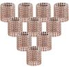 imageAccmor 50pcs Napkin Rings Gold Napkin Rings Buckles for Table Decorations Wedding DinnerParty DIY DecorationChampagne