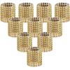 imageAccmor 50pcs Napkin Rings Gold Napkin Rings Buckles for Table Decorations Wedding DinnerParty DIY DecorationGold