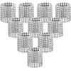 imageAccmor 50pcs Napkin Rings Gold Napkin Rings Buckles for Table Decorations Wedding DinnerParty DIY DecorationSilver