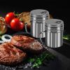 imageAccmor 5oz Salt and Pepper Shakers with Adjustable Pour Holes Stainless Steel Dredge Shaker Seasoning Spice Shakers for Salt Pepper Cinnamon Sugar FlourMedium9 oz