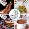 imageAccmor 5oz Salt and Pepper Shakers with Adjustable Pour Holes Stainless Steel Dredge Shaker Seasoning Spice Shakers for Salt Pepper Cinnamon Sugar FlourSmall5 oz