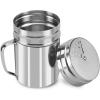 imageAccmor 5oz Salt and Pepper Shakers with Adjustable Pour Holes Stainless Steel Dredge Shaker Seasoning Spice Shakers for Salt Pepper Cinnamon Sugar FlourSmall5 oz