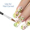imageAccmor 6pcs Nail Art Brush for Acrylic Powder Metal Handle Acrylic Nail Art Design Brush Nail Art Brushes Detachable Set