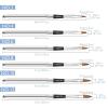 imageAccmor 6pcs Nail Art Brush for Acrylic Powder Metal Handle Acrylic Nail Art Design Brush Nail Art Brushes Detachable Set