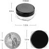 imageAccmor 99 Pieces 3g Makeup Containers Empty Clear Plastic Sample Containers with Lids Cosmetic Jars with 5 Pieces Mini Spatulas
