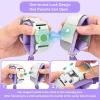 imageAccmor Anti Lost Wrist Link with Induction Lock 2 Pack Upgraded Toddler Leash Reflective Kids Wrist Leash for Baby Child Walking Wristband with Magnetic Unlock Design for Boys ampamp Girls 65ftPurple  Dark Blue