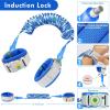 imageAccmor Anti Lost Wrist Link with Induction Lock 2 Pack Upgraded Toddler Leash Reflective Kids Wrist Leash for Baby Child Walking Wristband with Magnetic Unlock Design for Boys ampamp Girls 65ftDark Blue