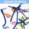 imageAccmor Baby Bibs Waterproof Baby Toddler Apron Bib Short Sleeved Bibs for Baby Boys Girls5pcslion  Dinosaur  Fish  Pear  Lemon 