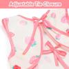 imageAccmor Baby Bibs Waterproof Baby Toddler Apron Bib Short Sleeved Bibs for Baby Boys Girls5pcspeach  Pumpkin  Strawberry  Pear  Lemon