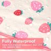 imageAccmor Baby Bibs Waterproof Baby Toddler Apron Bib Short Sleeved Bibs for Baby Boys Girls5pcspeach  Pumpkin  Strawberry  Pear  Lemon