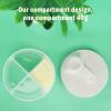 imageAccmor Baby Formula Dispenser On The Go NonSpill Rotating FourCompartment Formula Container to Go Milk Powder Kids Snack Container for Infant Toddler Travel Outdoor BlueWhite