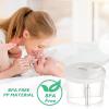 imageAccmor Baby Formula Dispenser On The Go NonSpill Rotating FourCompartment Formula Container to Go Milk Powder Kids Snack Container for Infant Toddler Travel Outdoor BlueWhite