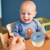 imageAccmor Baby Formula Dispenser On The Go NonSpill Rotating FourCompartment Formula Container to Go Milk Powder Kids Snack Container for Infant Toddler Travel Outdoor BlueBlue