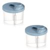 imageAccmor Baby Formula Dispenser On The Go NonSpill Rotating FourCompartment Formula Container to Go Milk Powder Kids Snack Container for Infant Toddler Travel Outdoor BlueBlue