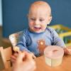 imageAccmor Baby Formula Dispenser On The Go NonSpill Rotating FourCompartment Formula Container to Go Milk Powder Kids Snack Container for Infant Toddler Travel Outdoor BluePink