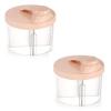 imageAccmor Baby Formula Dispenser On The Go NonSpill Rotating FourCompartment Formula Container to Go Milk Powder Kids Snack Container for Infant Toddler Travel Outdoor BluePink