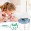 imageAccmor Baby Formula Dispenser On The Go NonSpill Rotating FourCompartment Formula Container to Go Milk Powder Kids Snack Container for Infant Toddler Travel Outdoor BlueBlue