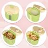 imageAccmor Baby Formula Dispenser On The Go Portable Milk Powder Formula Dispenser with ScoopFormula Containers for Travel Hold 85oz240g Formula PinkGreen
