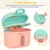 imageAccmor Baby Formula Dispenser On The Go Portable Milk Powder Formula Dispenser with ScoopFormula Containers for Travel Hold 85oz240g Formula PinkPink