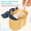 imageAccmor Baby Formula Dispenser On The Go Portable Milk Powder Formula Dispenser with ScoopFormula Containers for Travel Hold 85oz240g Formula PinkYellow