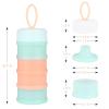 imageAccmor Baby Formula Dispenser On The Go Stackable Travel Formula Container NonSpill Milk Powder Baby Kids Snack Storage Container BPA Free 2 PacksBlue Alternate Pink