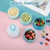 imageAccmor Baby Formula Dispenser On The Go Stackable Travel Formula Container NonSpill Milk Powder Baby Kids Snack Storage Container BPA Free 2 PacksBlue