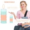 imageAccmor Baby Formula Dispenser On The Go Stackable Travel Formula Container NonSpill Milk Powder Baby Kids Snack Storage Container BPA Free 2 PacksBlue Alternate Pink