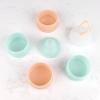 imageAccmor Baby Formula Dispenser On The Go Stackable Travel Formula Container NonSpill Milk Powder Baby Kids Snack Storage Container BPA Free 2 PacksBlue Alternate Pink