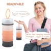 imageAccmor Baby Formula Dispenser On The Go Stackable Travel Formula Container NonSpill Milk Powder Baby Kids Snack Storage Container BPA Free 2 PacksBlue Pink Grey