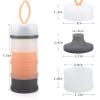 imageAccmor Baby Formula Dispenser On The Go Stackable Travel Formula Container NonSpill Milk Powder Baby Kids Snack Storage Container BPA Free 2 PacksBlue Pink Grey
