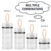 imageAccmor Baby Formula Dispenser On The Go Stackable Travel Formula Container NonSpill Milk Powder Baby Kids Snack Storage Container BPA Free 2 PacksGrey Transparent2pc